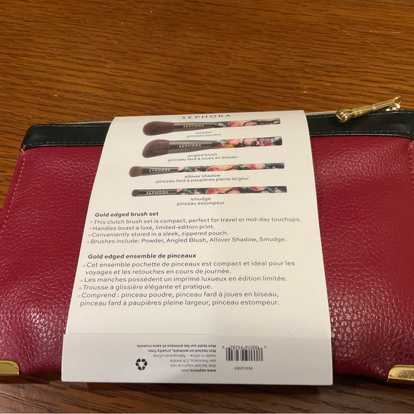 Sephora Collection Gold Edged Brush Set with Pouch. - Picture 4 of 10